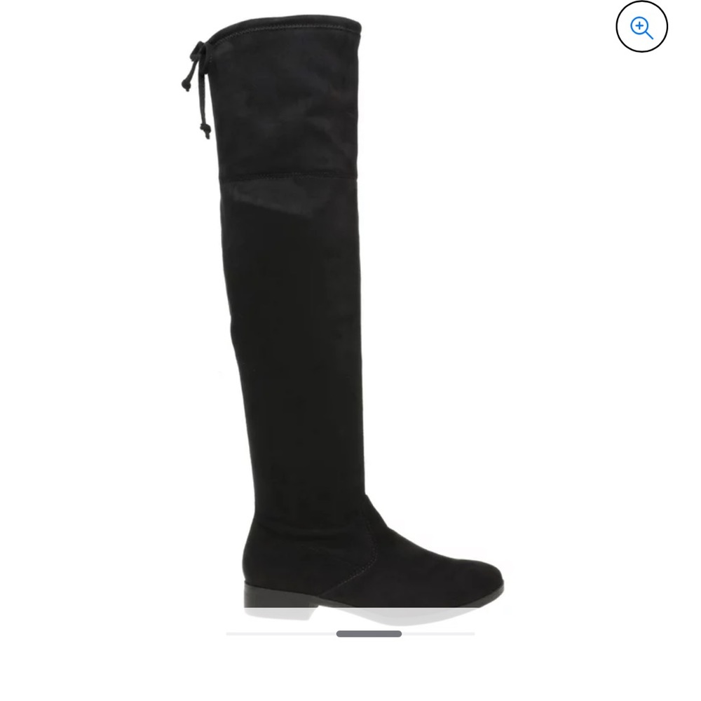 Thigh high black boots
